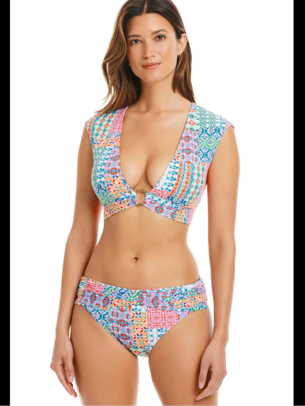 Bleu Rod Beattie - 14, patchwork bohemian 2 piece